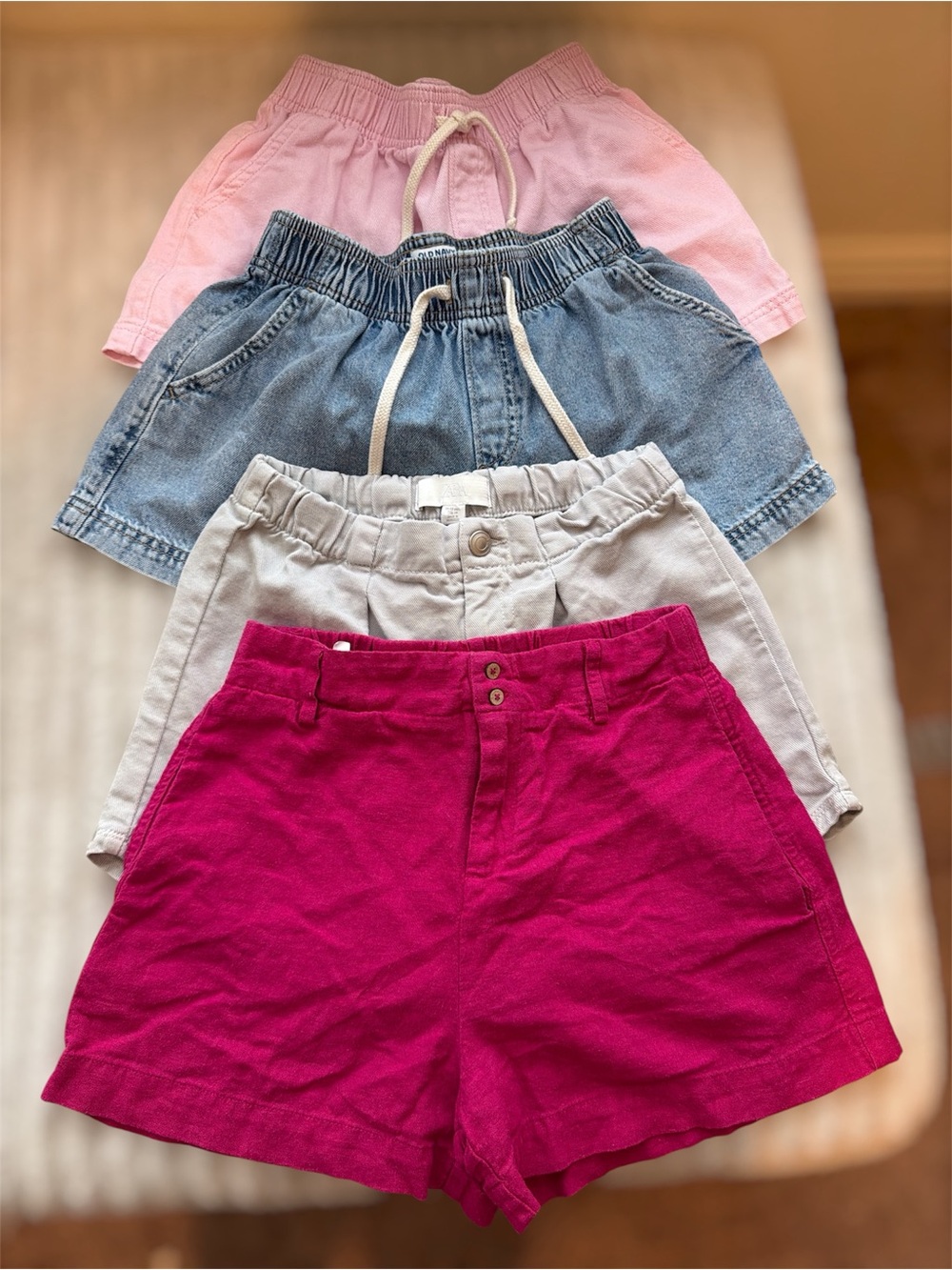 Zara Kids & Ild Navy Shorts Bundle - Pink, Denim, Gray, Magenta